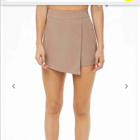 Forever 21 Olive Wrap Front Skort - Picture 4 of 5